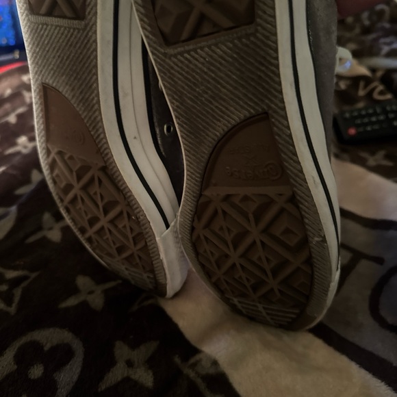 Converse Metallic Silver High-Tops - Picture 7 of 7